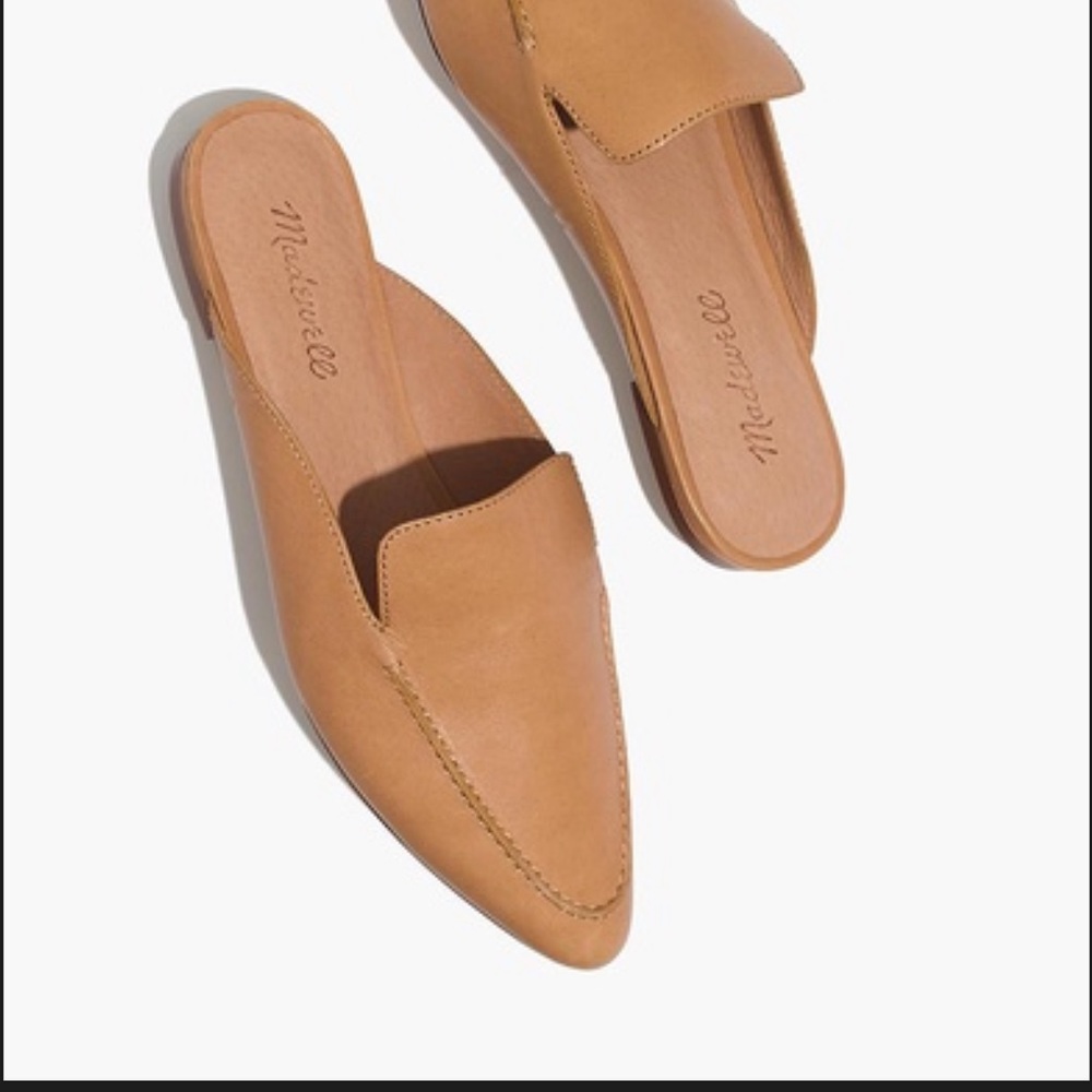 MADEWELL FRANCES SKIMMER MULE, AMBER BROWN, Size 7